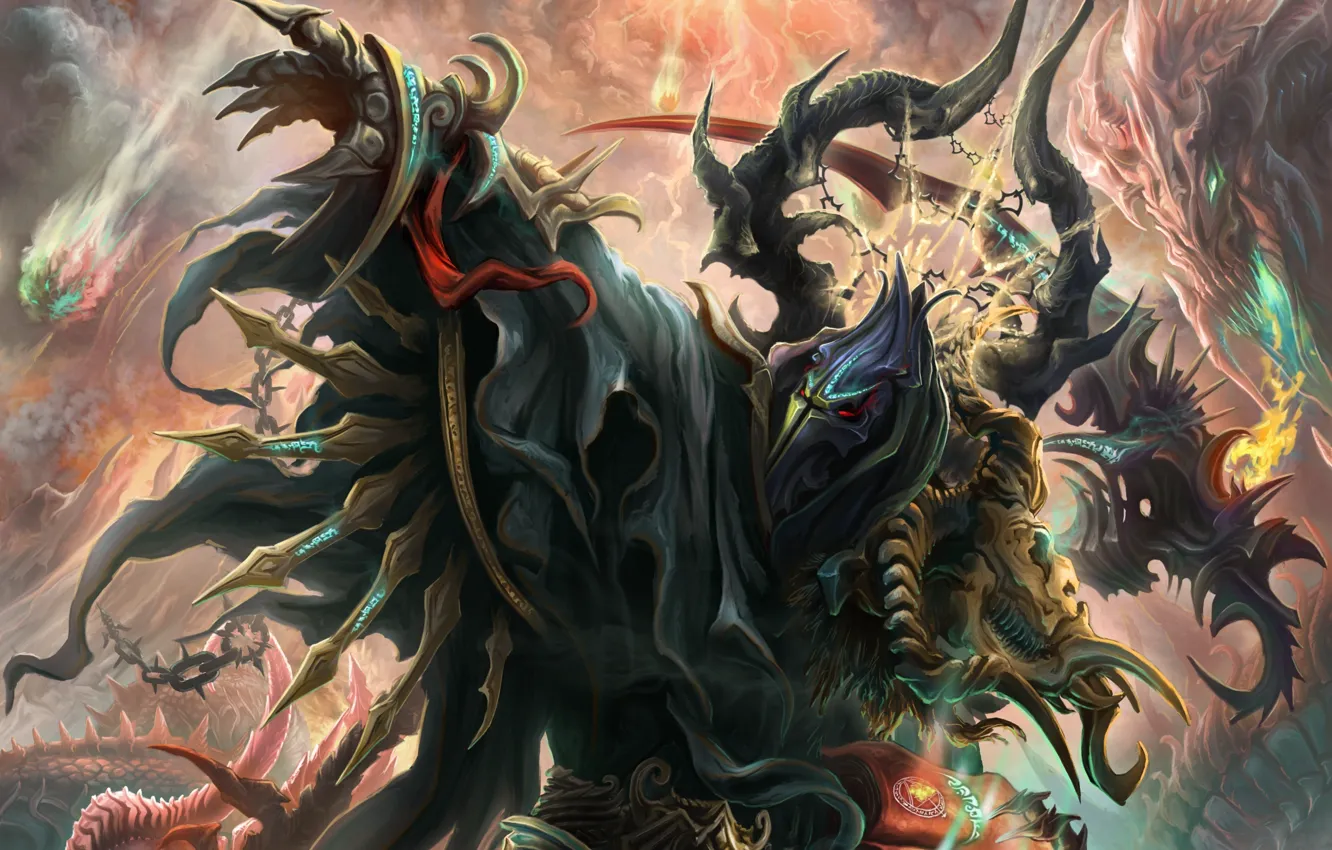 Photo wallpaper magic, the game, art, fantasy, fragment, warlock