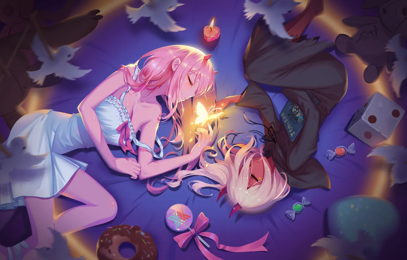 Photo wallpaper girl, girl, Darling In The Frankxx, Cute in France