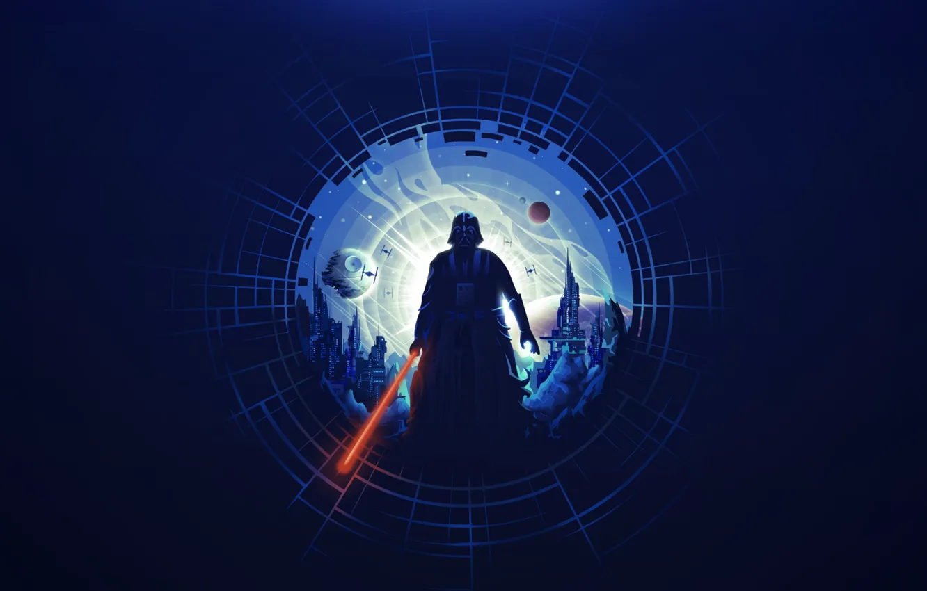 Photo wallpaper graphics, darth vader, minimalism, Darth Vader, minimalism