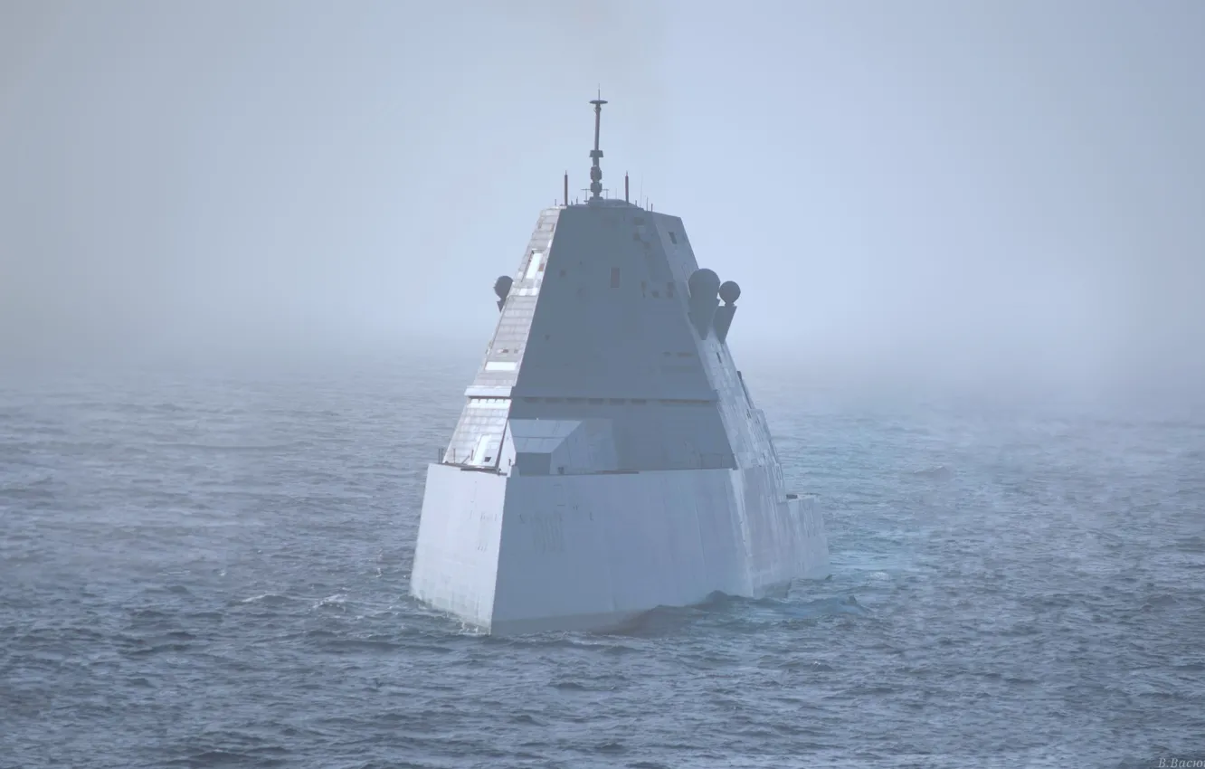 Photo wallpaper squadron, destroyer, DDG-1000, USS Zumwalt