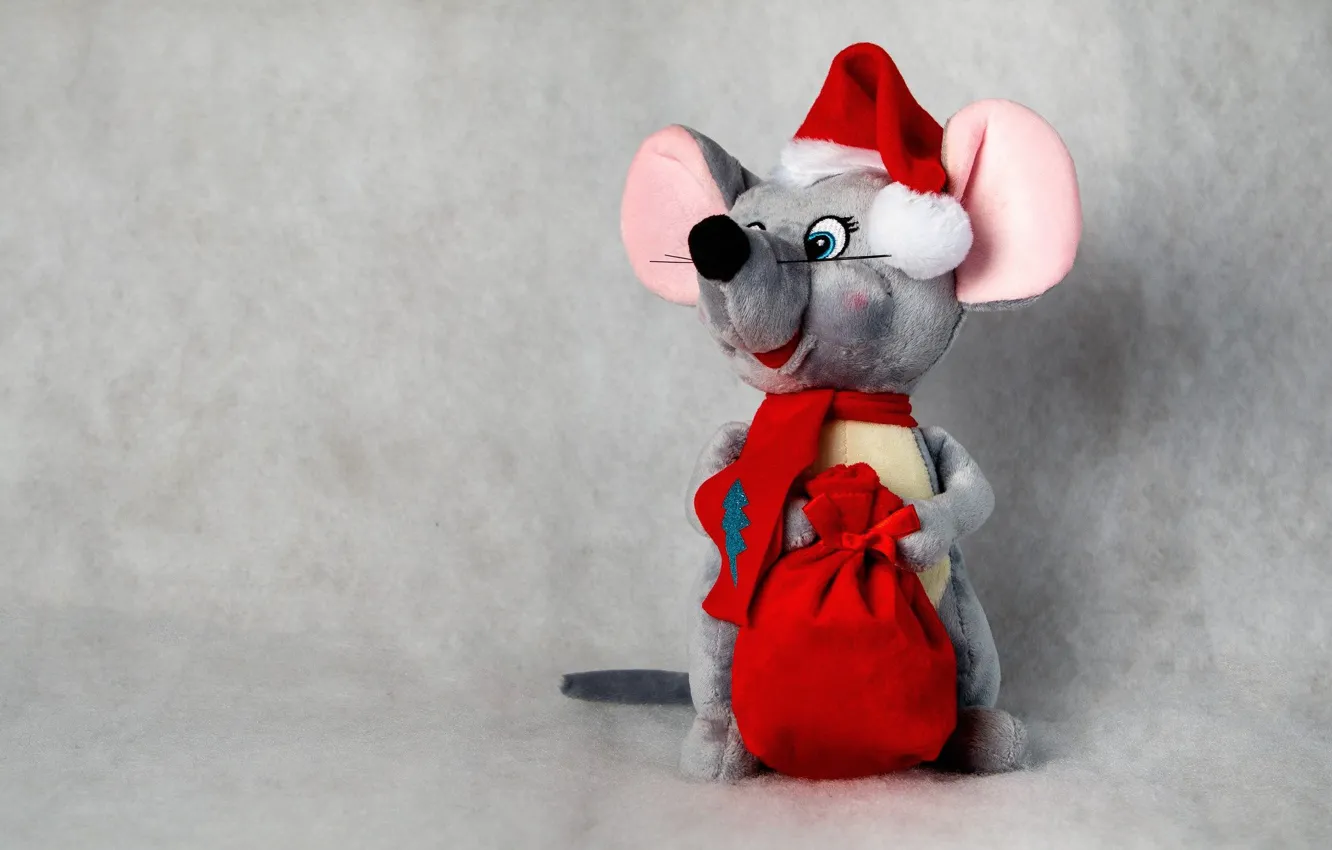 Photo wallpaper toy, mouse, New year
