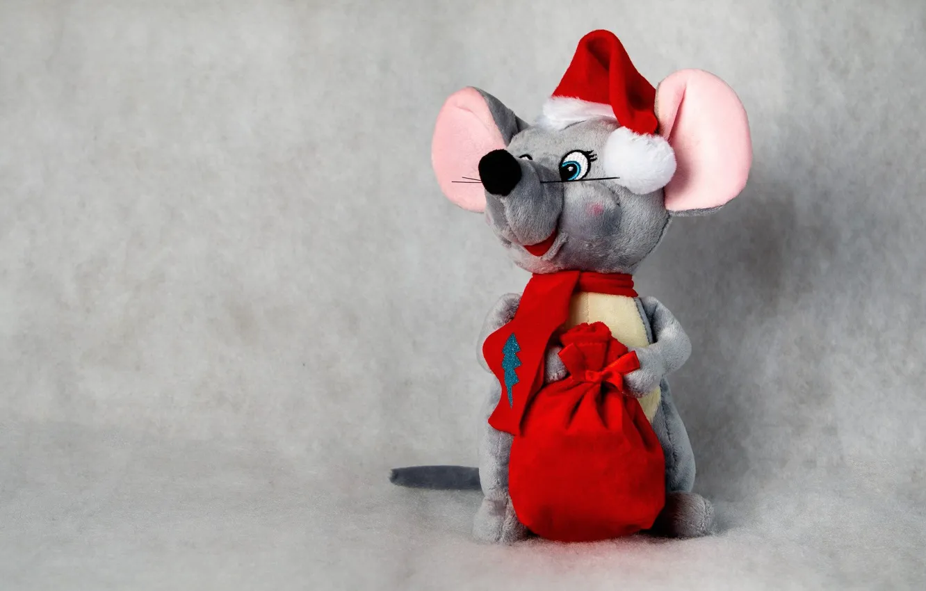 Photo wallpaper toy, new year, mouse
