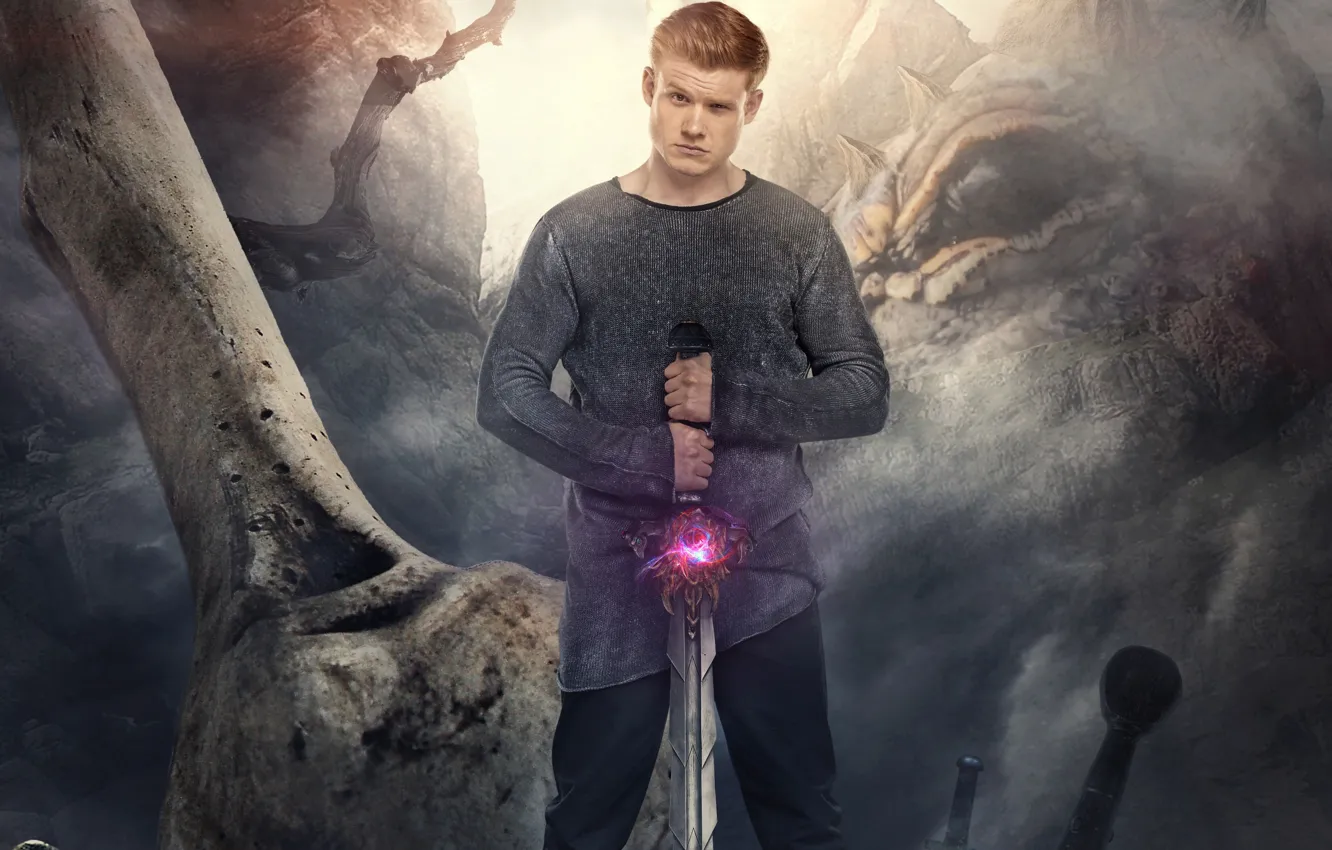 Photo wallpaper pose, sword, bones, poster, Ivan, Viktor Horinyak, The last Bogatyr, The last hero: the Root …