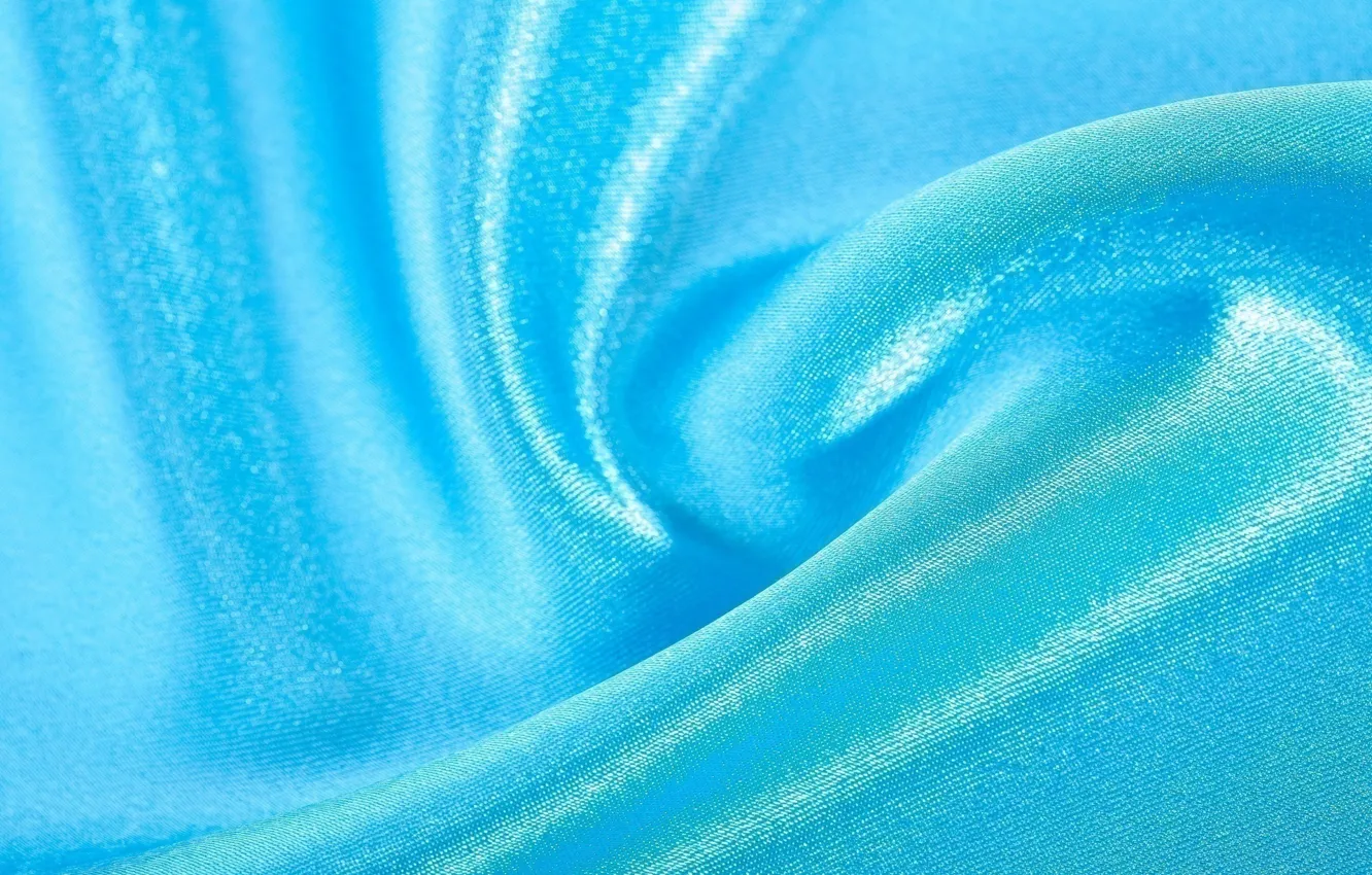 Photo wallpaper blue, Shine, texture, fabric, folds, textiles, play