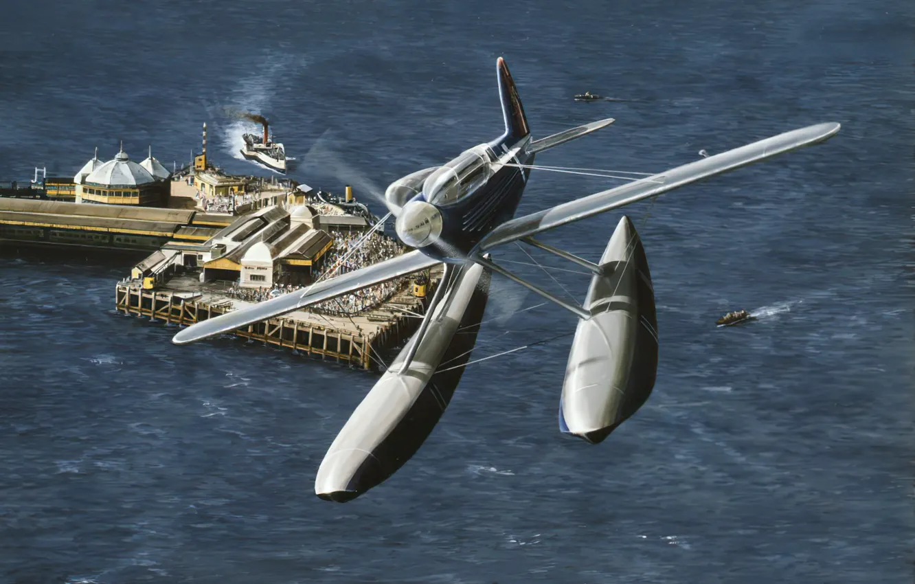 Photo wallpaper art, Airplane, aviation