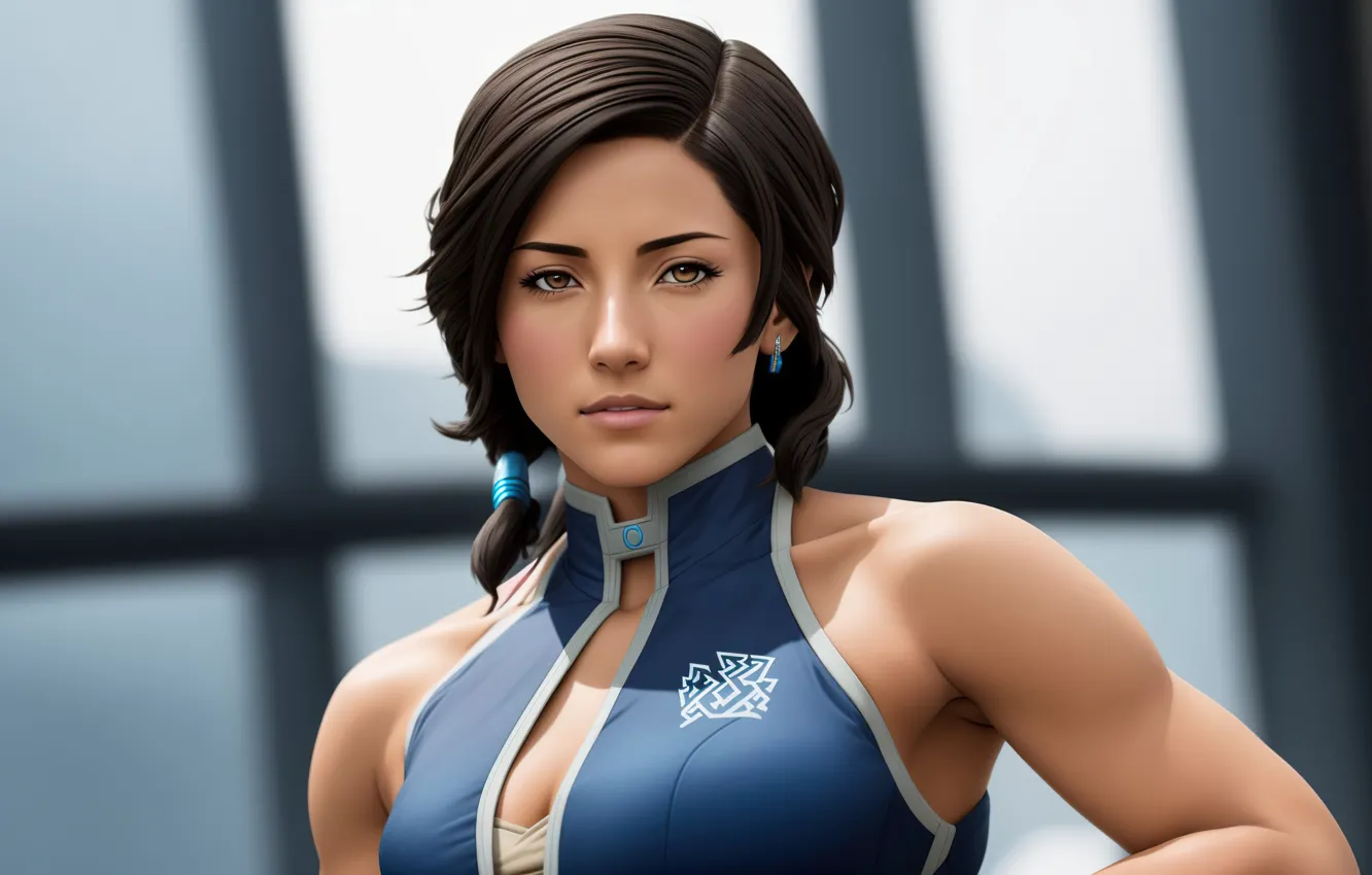 Photo wallpaper girl, anime, art, Times, Stable Diffusion, Neuronet, AI Art, original ai-artwork