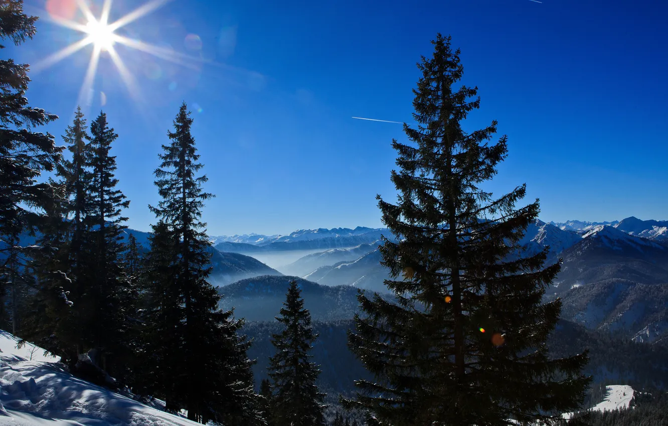 Photo wallpaper mountains, Germany, ate, Germany, Bavarian Alps, The Bavarian Alps