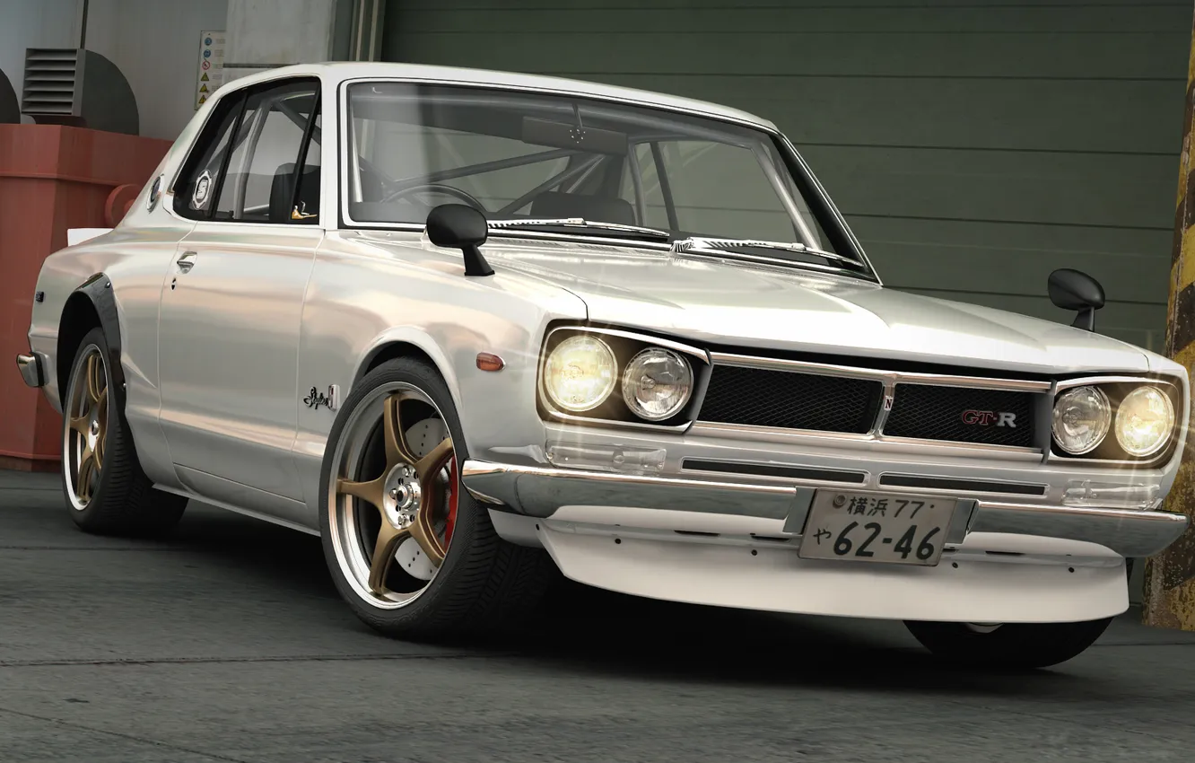 Photo wallpaper car, 1971, Nissan, skyline, 2000GT-R, Japan Car