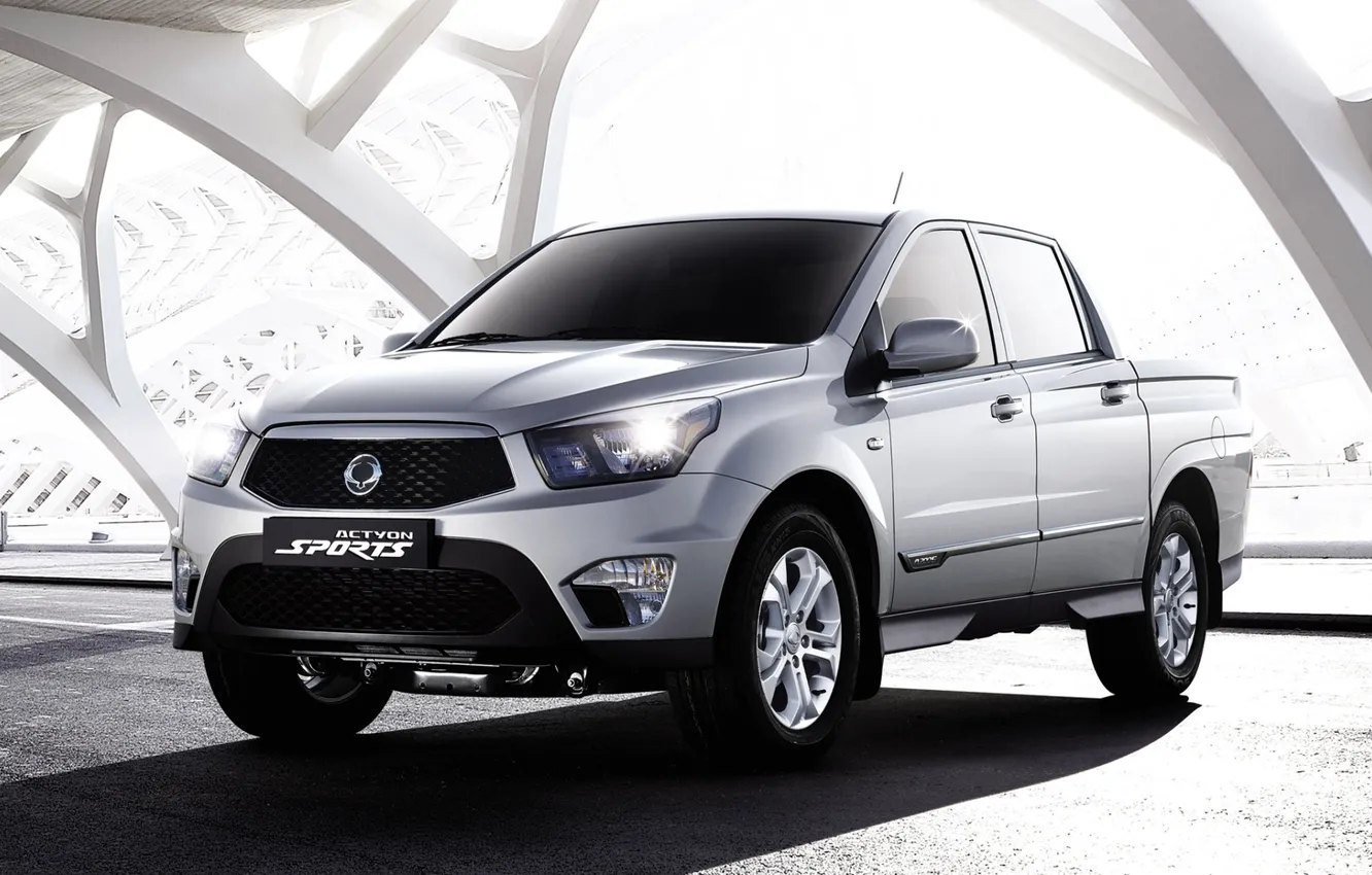 Photo wallpaper background, jeep, SUV, pickup, the front, SsangYong, Sanyen, Actyon