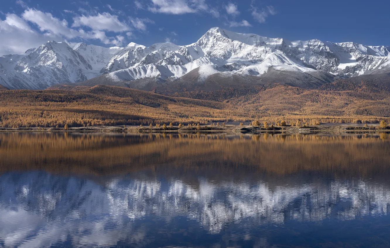 Photo wallpaper lake, space, blue sky, the beauty of nature, Galina Deinekina