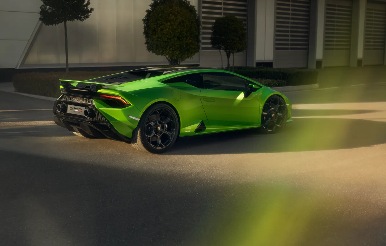 Photo wallpaper green, Lamborghini, Lamborghini, Huracan, Lamborghini Huracan Tecnica