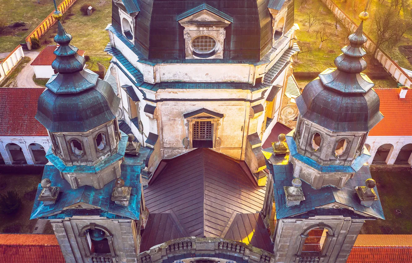 Photo wallpaper architecture, monastery, Lithuania, Kaunas, Pažaislis