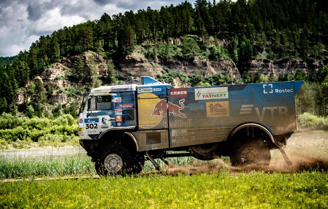 Photo wallpaper machine, auto, race, sport, Truck, Master, Russia, Russia