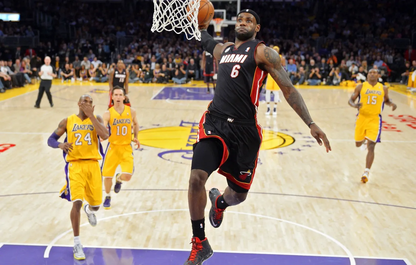 Photo wallpaper Miami, basketball, James, NBA, LeBron James, lebron, Heat, Miami Heat
