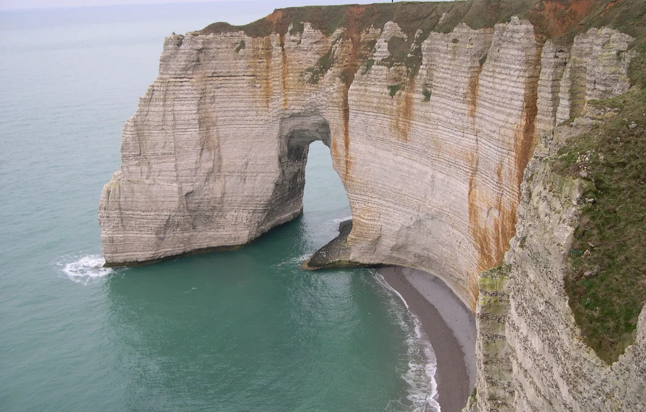 Photo wallpaper sea, open, rocks
