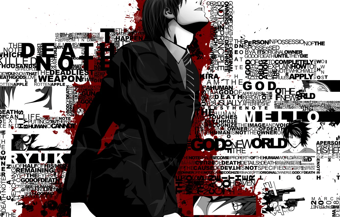 Photo wallpaper death note, light Yagami, Kira