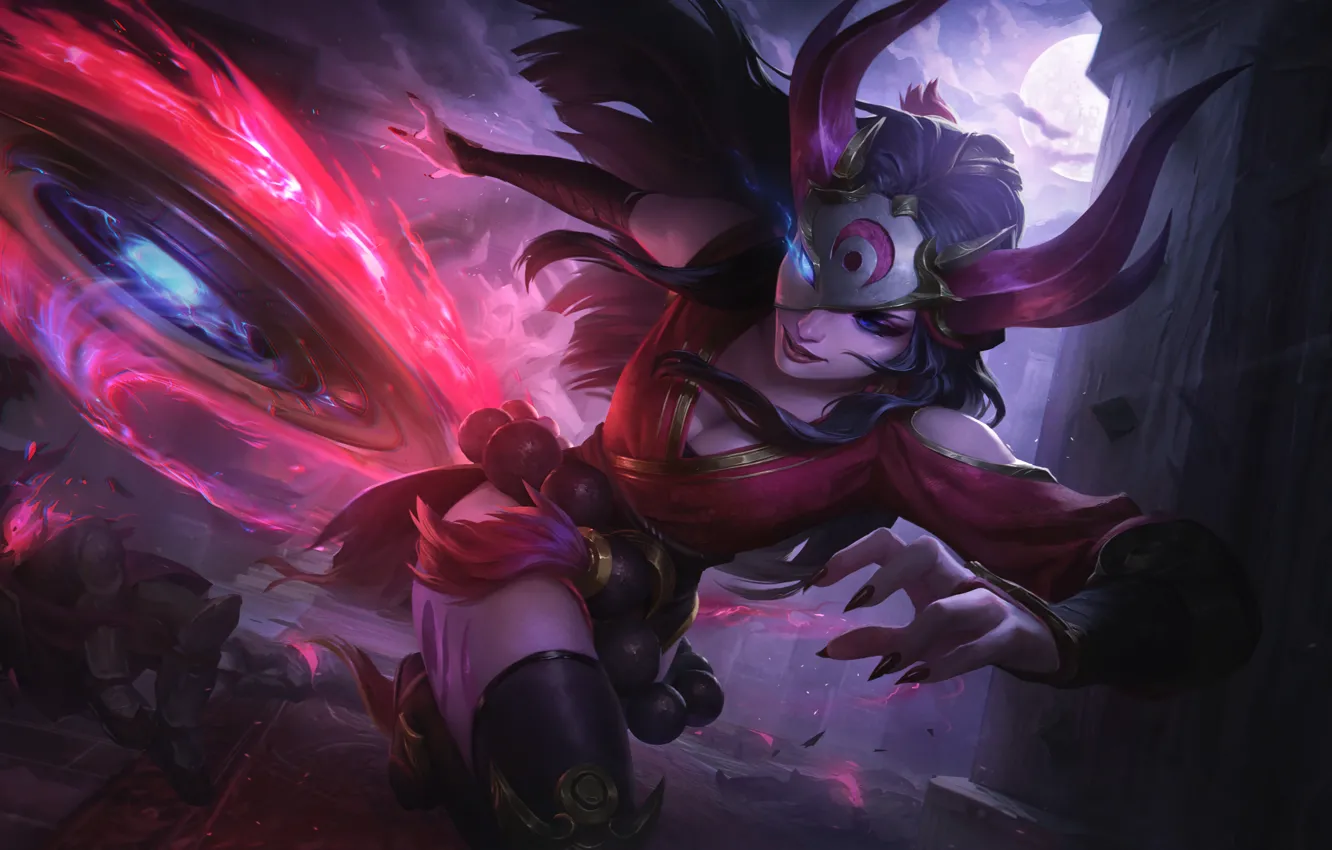 Photo wallpaper League of Legends, skin, Sivir, moba, Blood Moon, Wild Rift