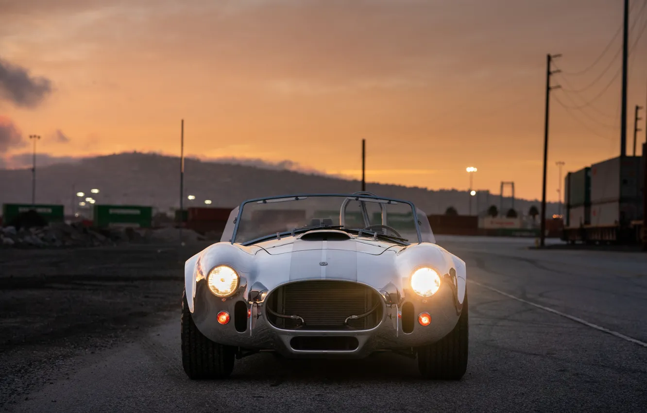 Photo wallpaper Shelby, front, Cobra, Shelby Cobra 427 S/C