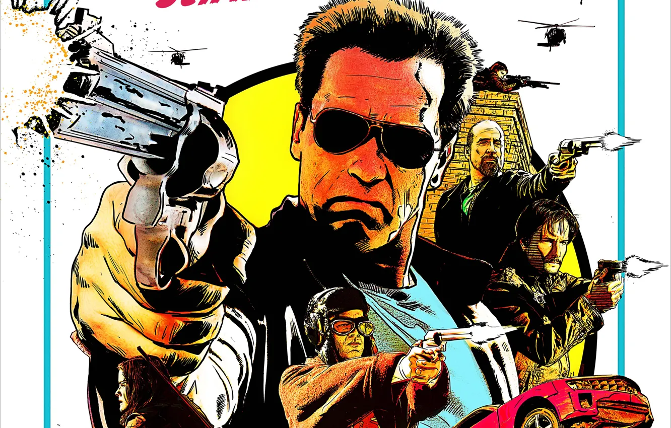 Photo wallpaper Arnold Schwarzenegger, Arnold Schwarzenegger, Return of the hero, The Last Stand, Sheriff Ray Owens, Rodrigo …
