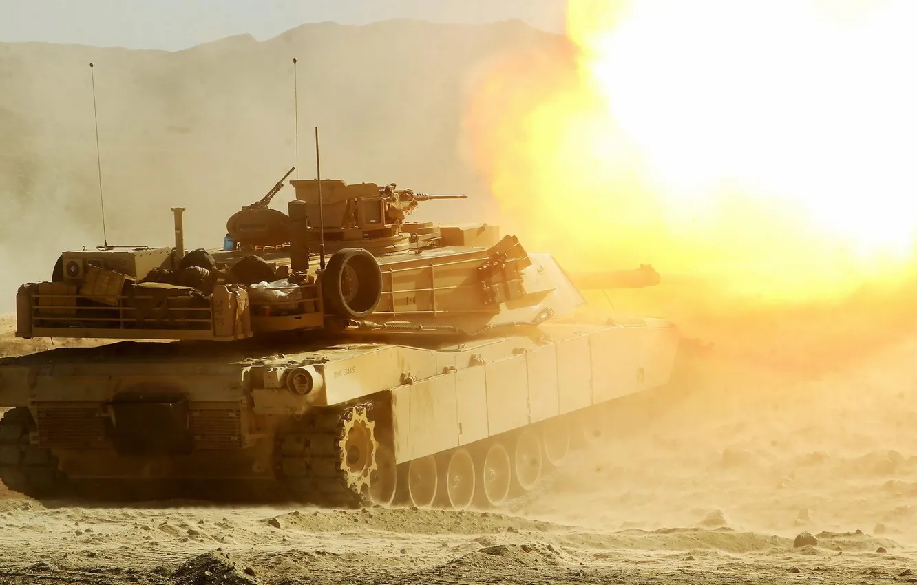 Photo wallpaper weapons, tank, M1A1 Abrams