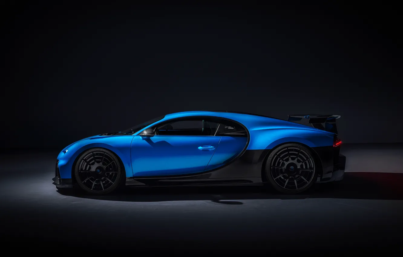 Photo wallpaper Bugatti, side view, hypercar, Chiron, 2020, Pur Sport