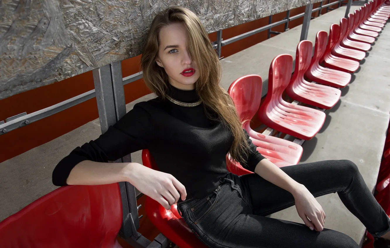 Photo wallpaper look, girl, portrait