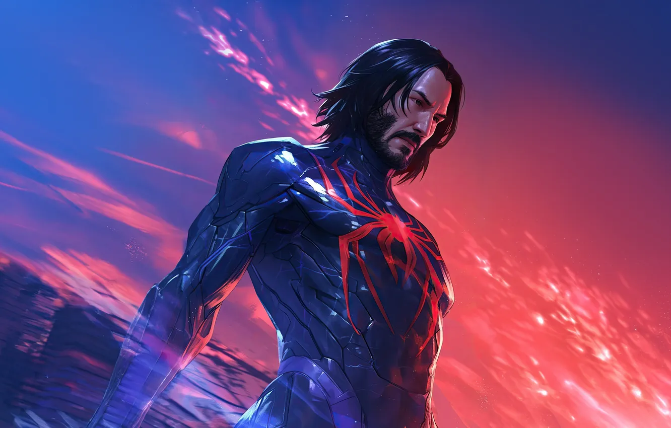 Photo wallpaper Spider-Man, Keanu, Reeves