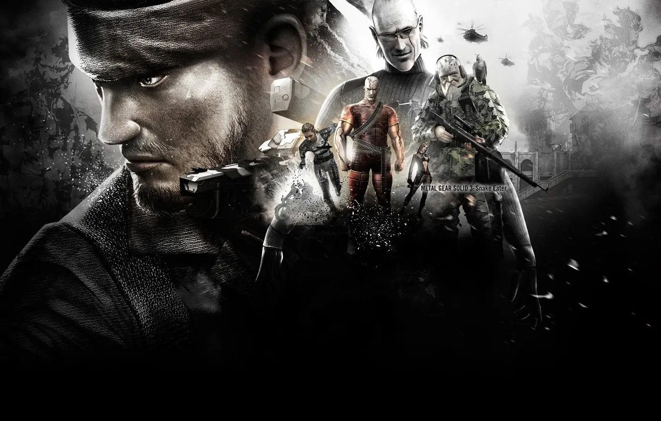Photo wallpaper metal gear solid, characters, snake eater
