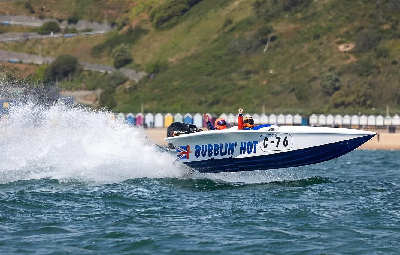 Photo wallpaper race, boat, speed
