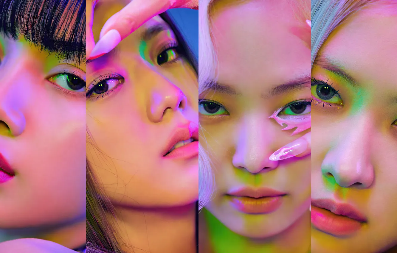 Photo wallpaper girl, face, Asian, girls, K-Pop, Blackpink, Members of Blackpink, Korean pop music