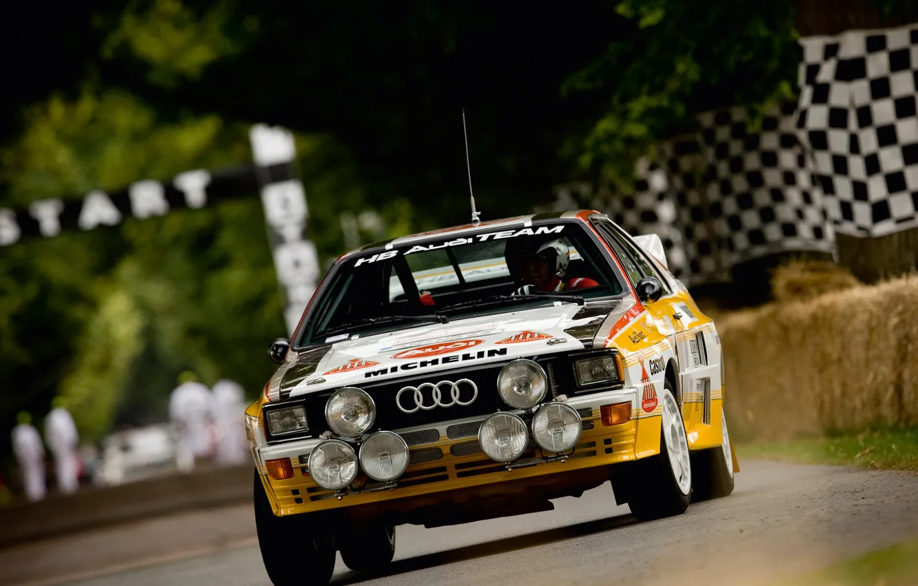 Photo wallpaper Audi, Audi, quattro, Rally, group B, Group B, Quattro, legendary car