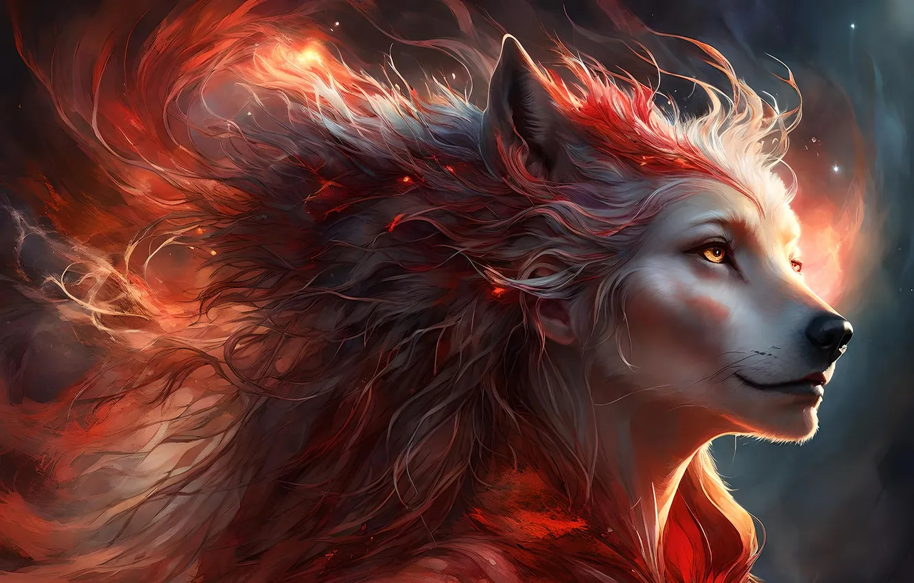 Photo wallpaper portrait, being, fantasy