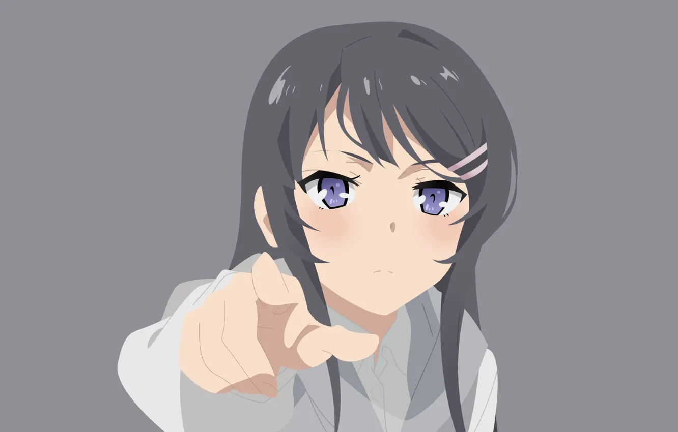 Photo wallpaper look, girl, Rascal Does Not Dream of Bunny Girl Senpai