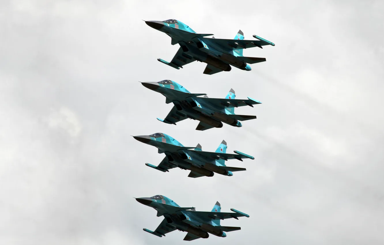 Photo wallpaper bomber, the Russian air force, DRY, FULLBACK, SU-34