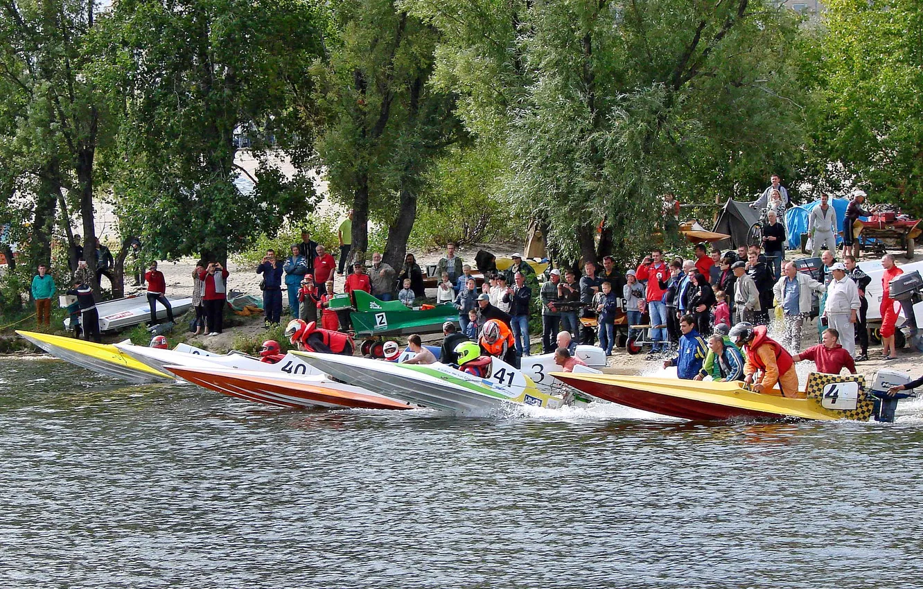 Photo wallpaper race, boat, speed