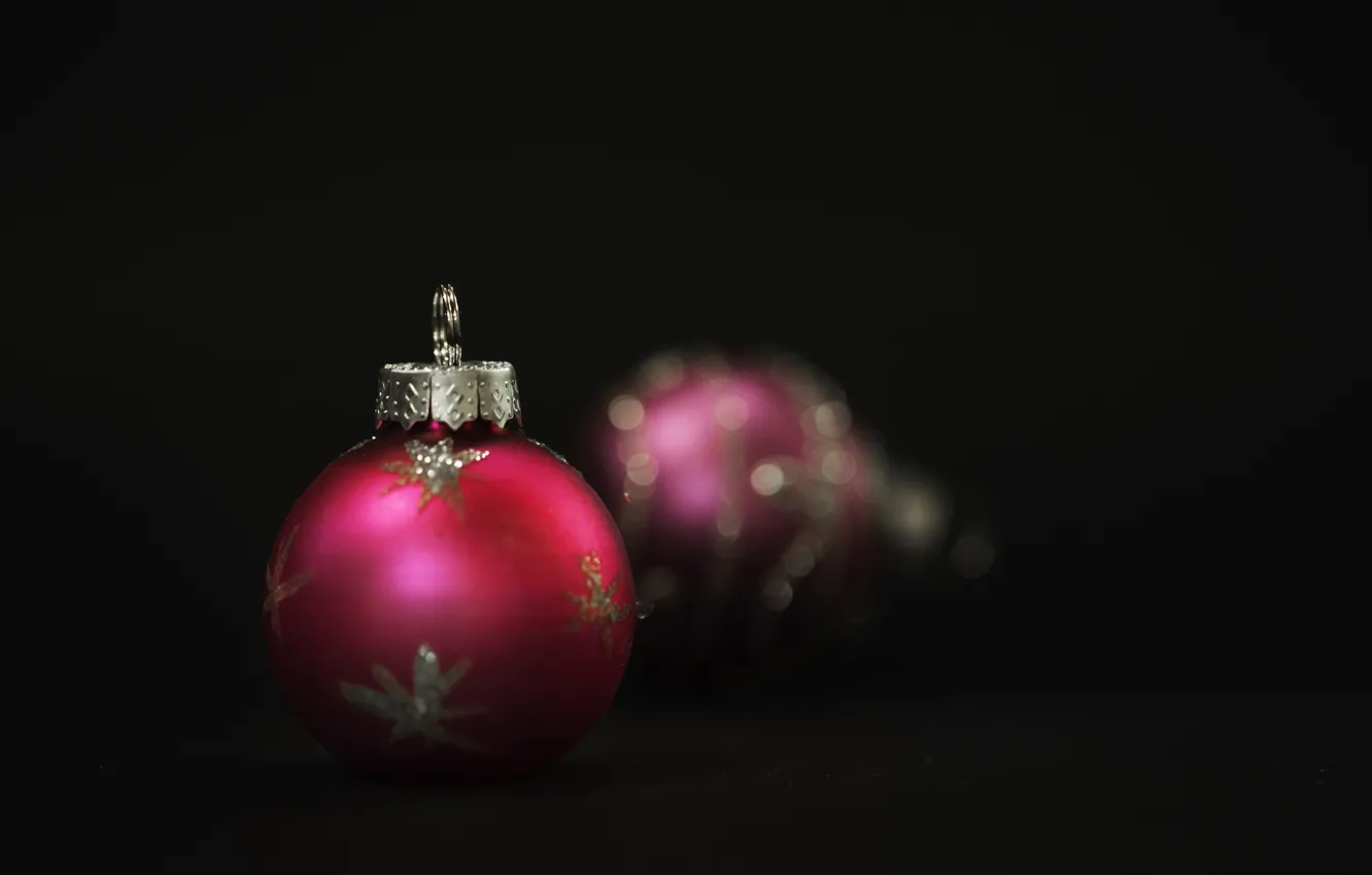 Photo wallpaper new year, ball, holidays, Christmas toy