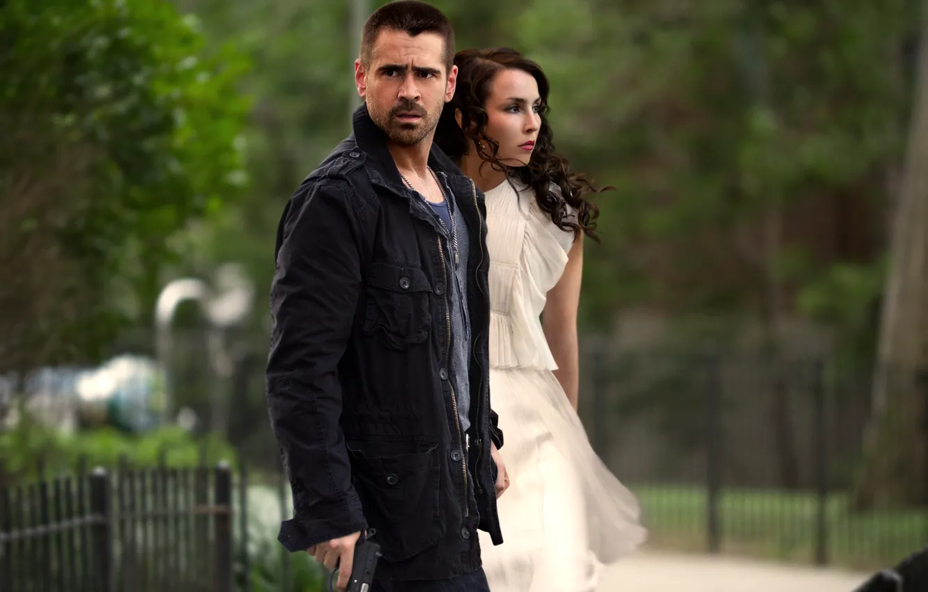 Photo wallpaper Colin Farrell, Noomi Rapace, One less, Dead Man Down