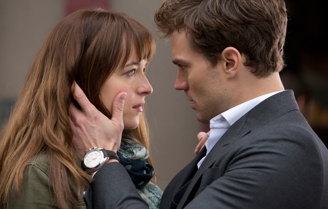 Photo wallpaper Dakota Johnson, Jamie Dornan, Fifty shades of grey, Fifty Shades of Grey, Christian Grey, Anastasia …