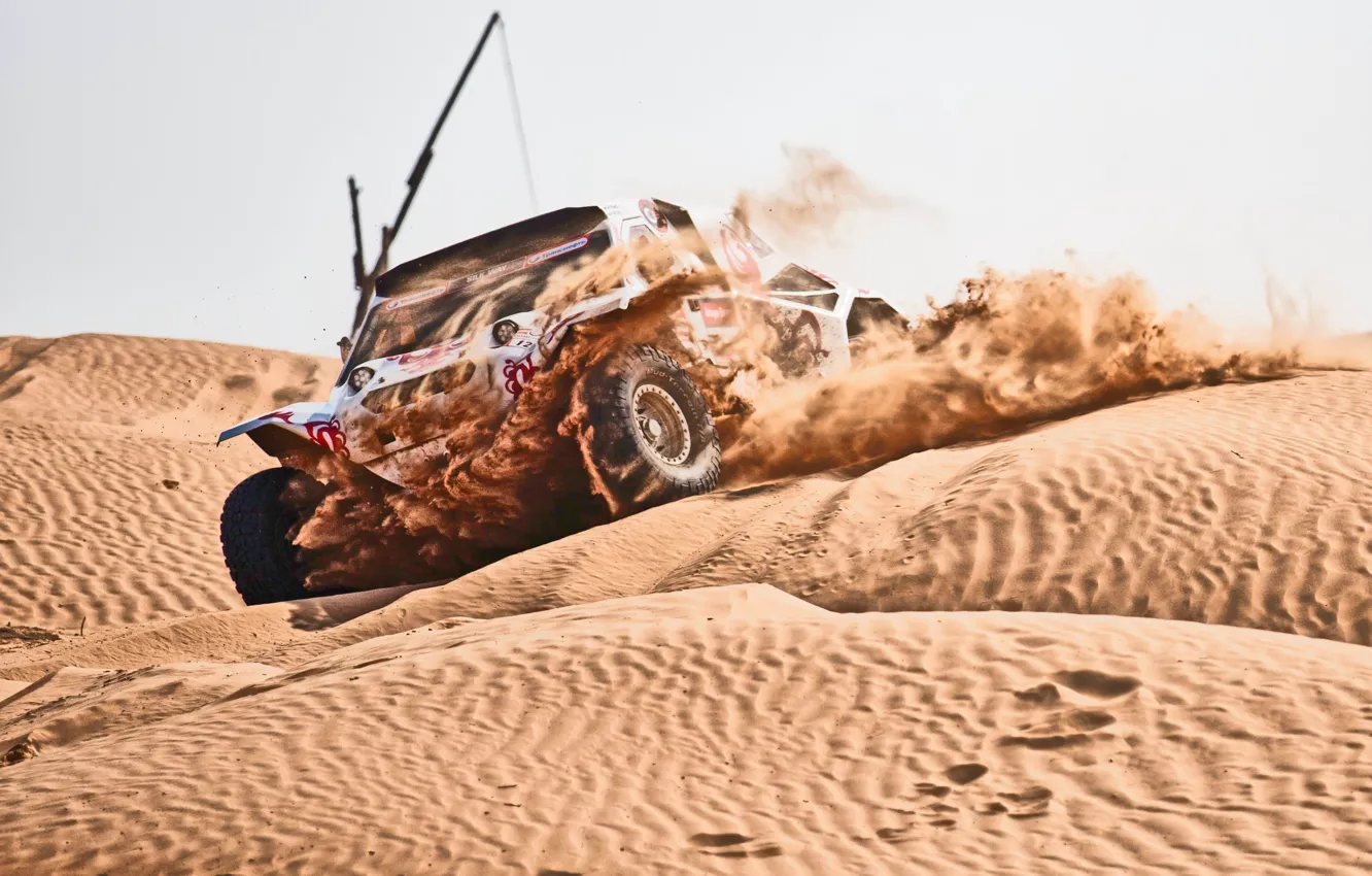 Photo wallpaper Sand, Auto, Sport, Speed, Race, Rally, Rally, Dune