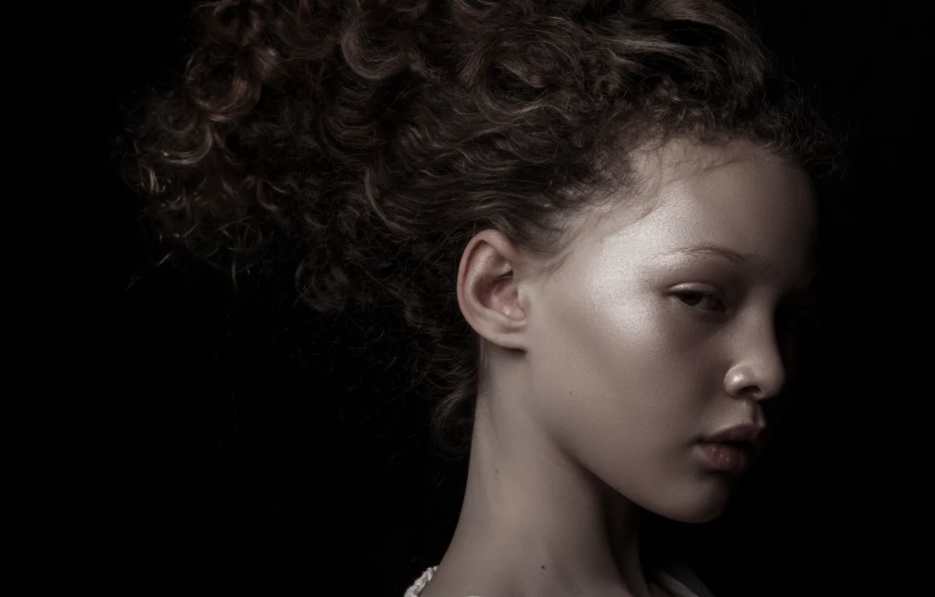 Photo wallpaper model, girl, profile, Berkeley Clayborne