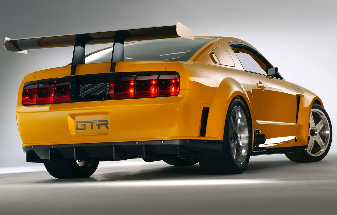 Photo wallpaper Concept, Mustang, Ford, GT-R, rear view, 2004