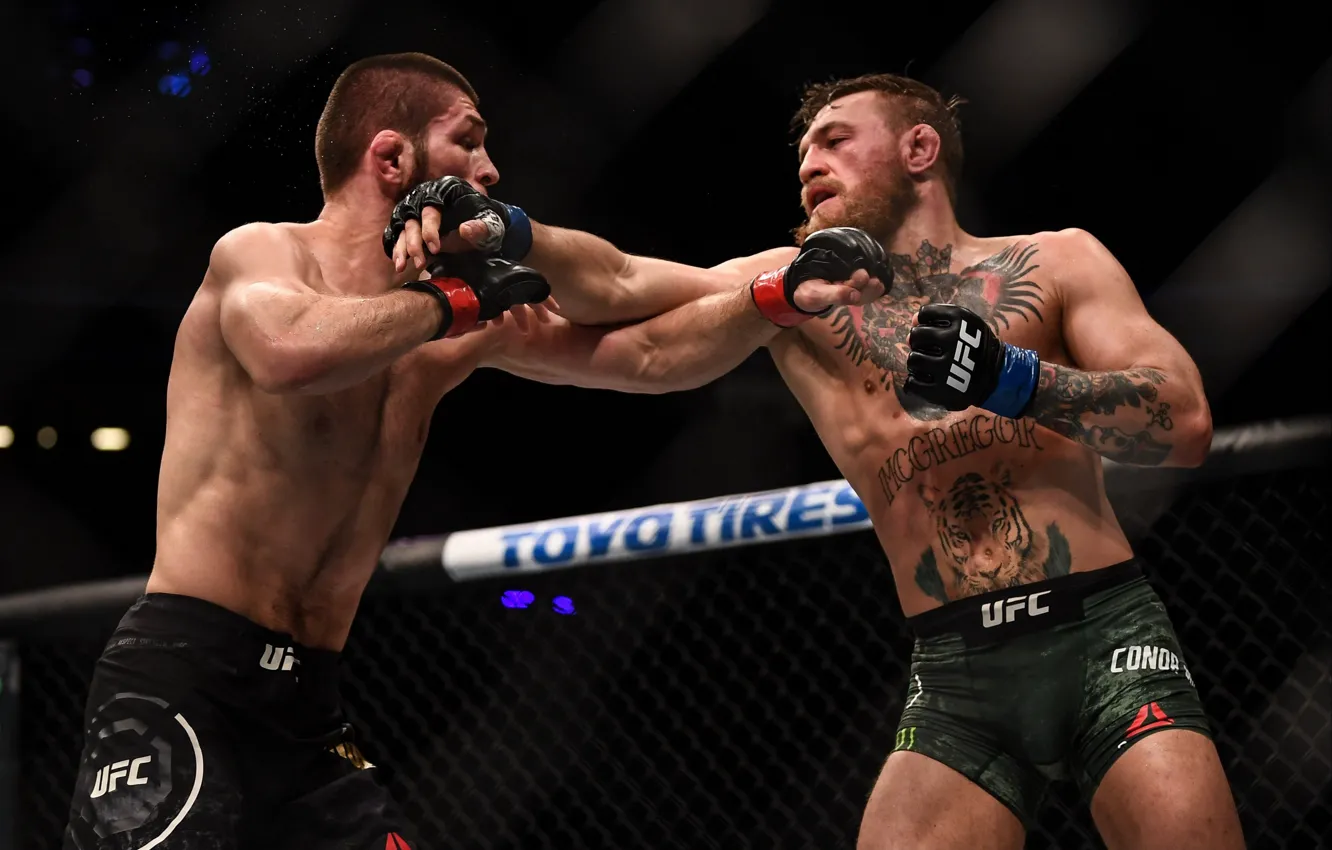Photo wallpaper ufc, Conor McGregor, Conor McGregor, Khabib Nurmagomedov, Khabib Nurmagomedov