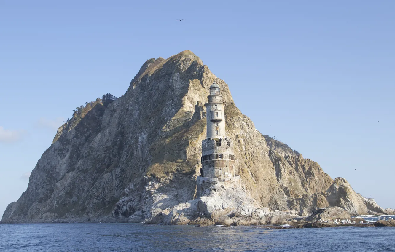 Photo wallpaper #sea, #lighthouse, Aniva