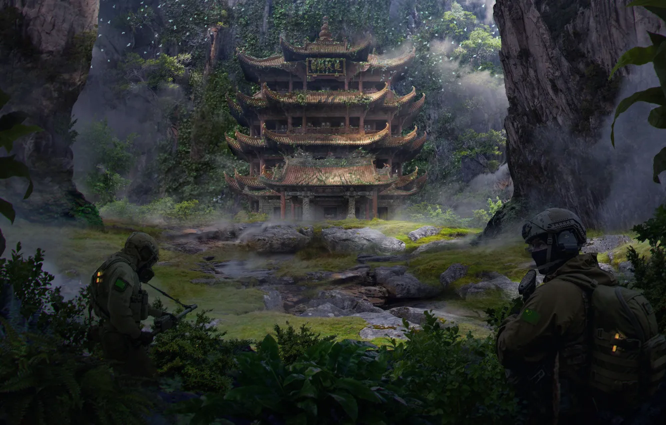 Photo wallpaper China, temple, weihao wei, Yunnan Province, The Search for the beast