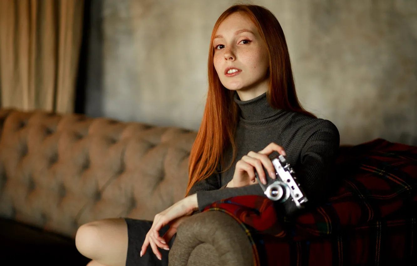 Photo wallpaper look, pose, model, portrait, makeup, dress, hairstyle, the camera