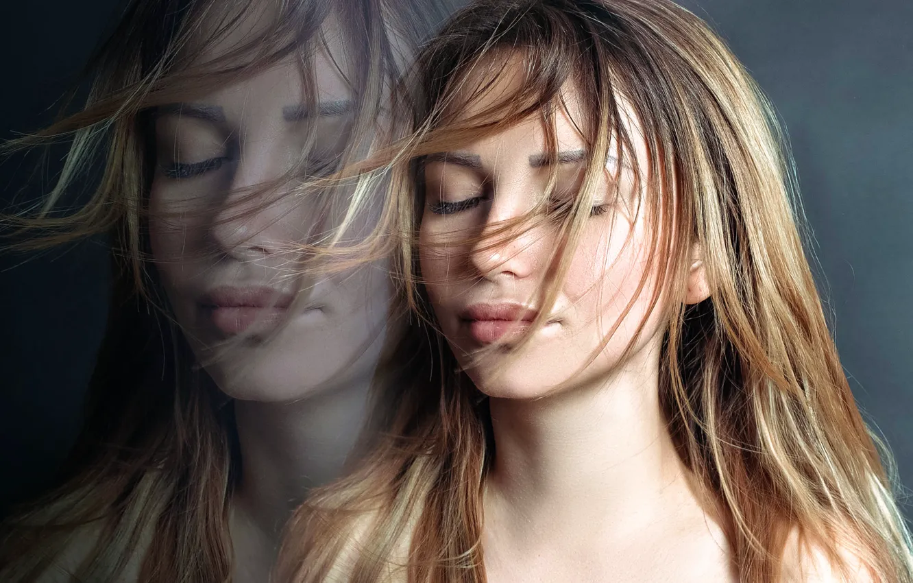 Photo wallpaper girl, portrait, take, Nastya Mel