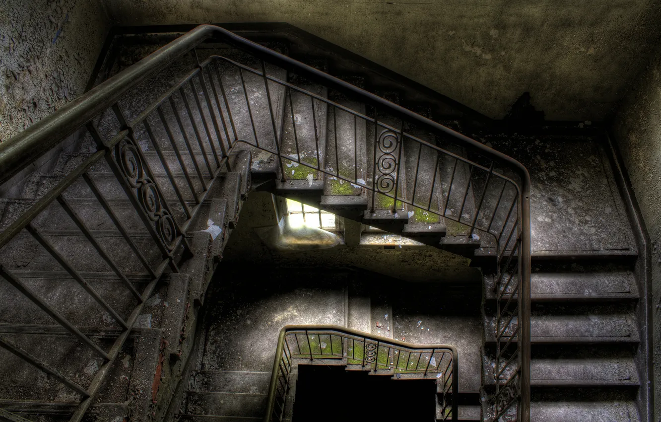 Photo wallpaper background, wall, ladder