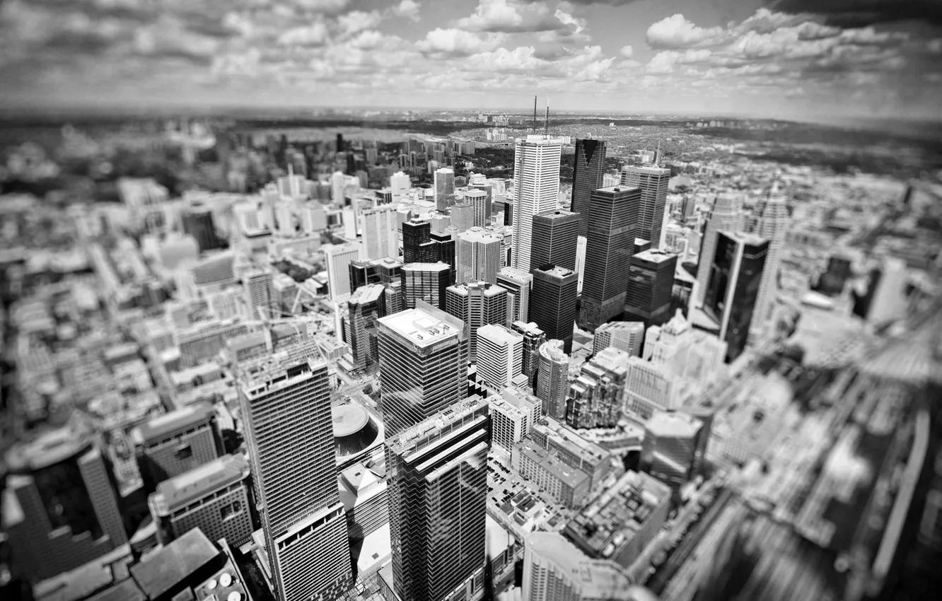 Photo wallpaper building, skyscrapers