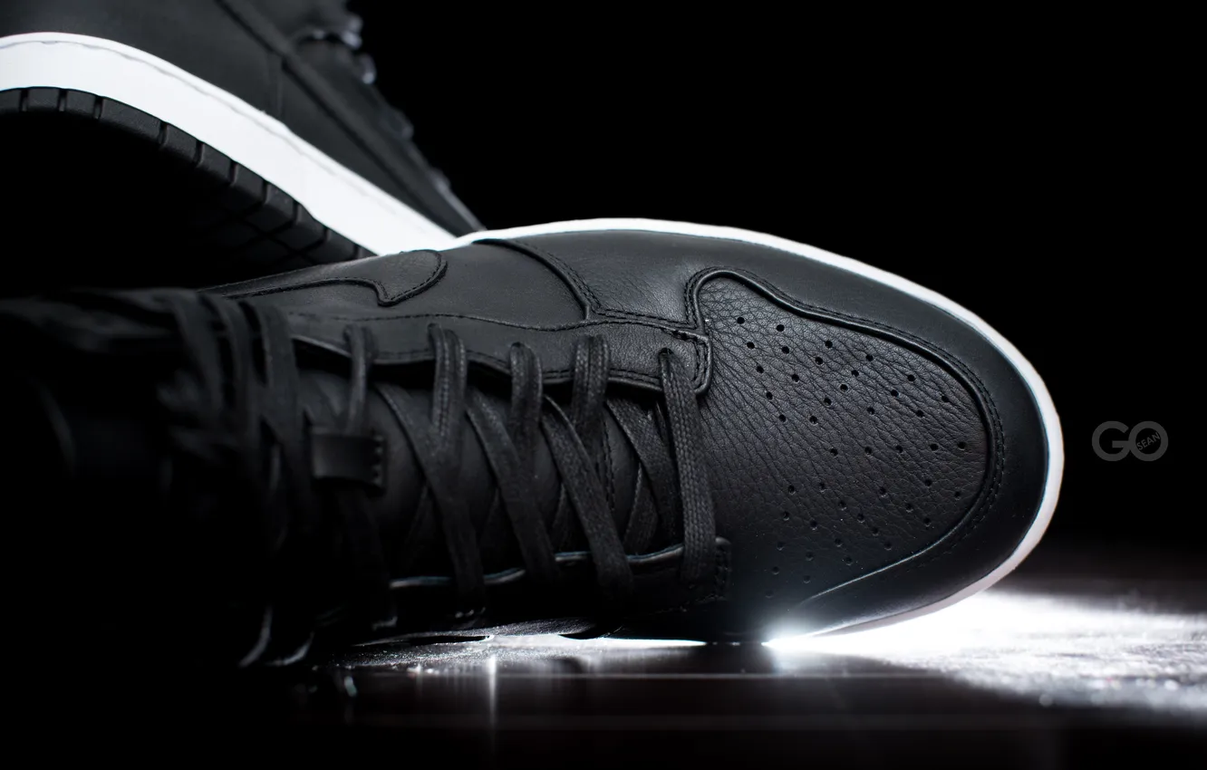 Photo wallpaper light, shadows, slippers