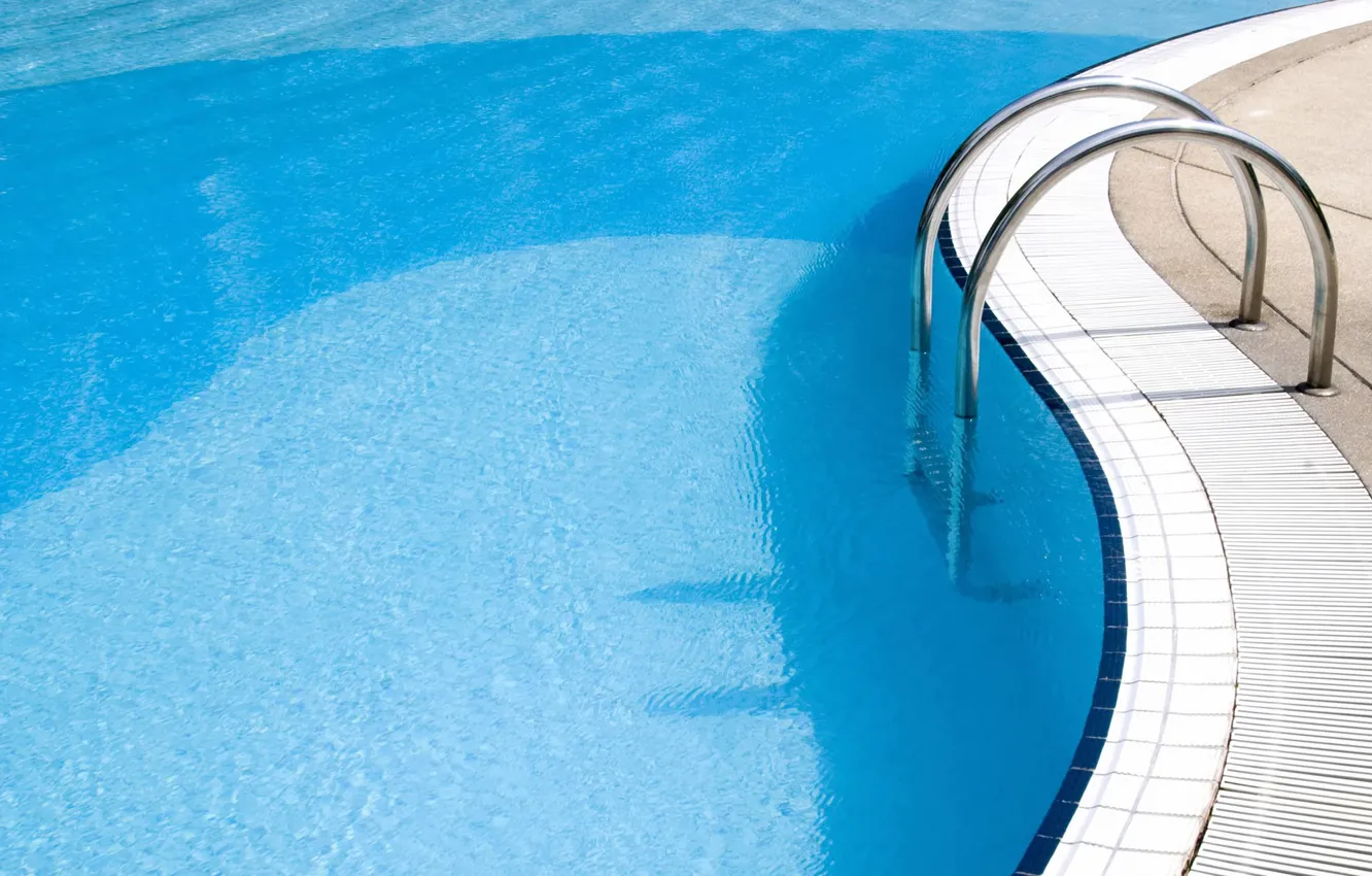 Photo wallpaper water, blue, pool